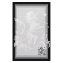 Unicorn Herald: Silver stationery by SuanSKatra Unicorn Herald: Silver stationery