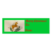 Unicorn & Holly Tag business cards