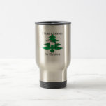 Unicorn in Christmas tree on green Coffee Mug