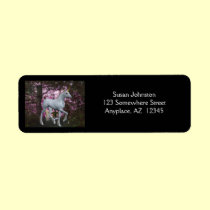 Unicorn In Forest Fantasy Address Label labels