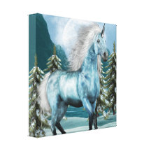 Unicorn in Moonlight  Canvas Print