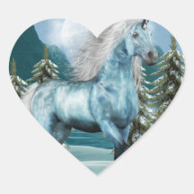 Unicorn in Moonlight Stickers
