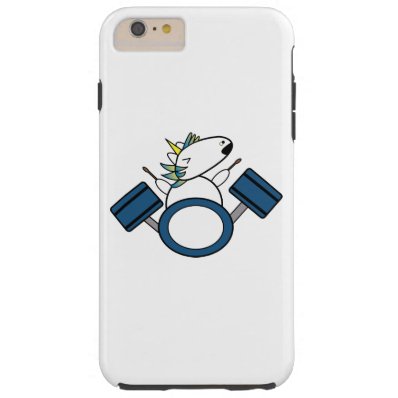Unicorn Kawaii Punk Drummer Tough iPhone 6 Plus Case