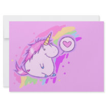 Unicorn Love Personalized Announcement