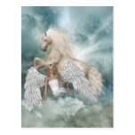 Unicorn Magical Beauty Angel Postcard