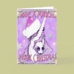 Unicorn Magical Merry Christmas cards