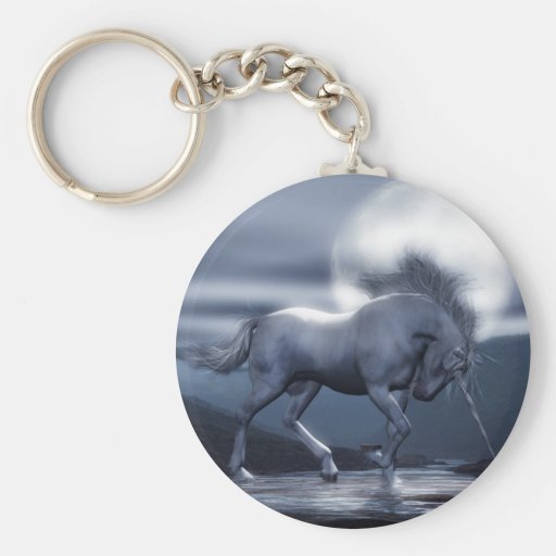 Unicorn Moon Key Chain