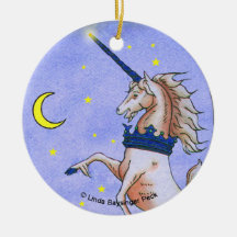 Unicorn Night Christmas Ornament