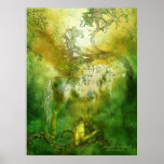 Unicorn Of The Forest Art Poster/Print