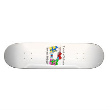 Unicorn on birthday presents skateboard deck