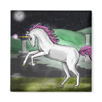 unicorn paradise Magnet by aldana07 unicorn paradise Magnet
