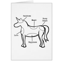 Unicorn Parts Greeting Cards