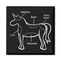 Unicorn Parts magnets by toxiferous Unicorn Parts magnets