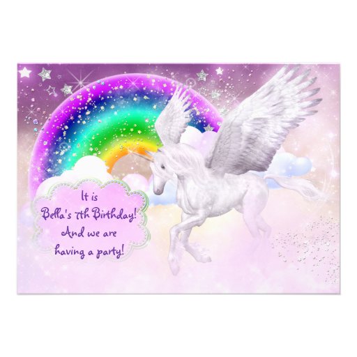 Unicorn Party Invitation