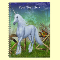 Unicorn Pasture Gate Fantasy Horse Notebook notebooks