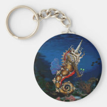 Unicorn Pegasus Seahorse Keychain