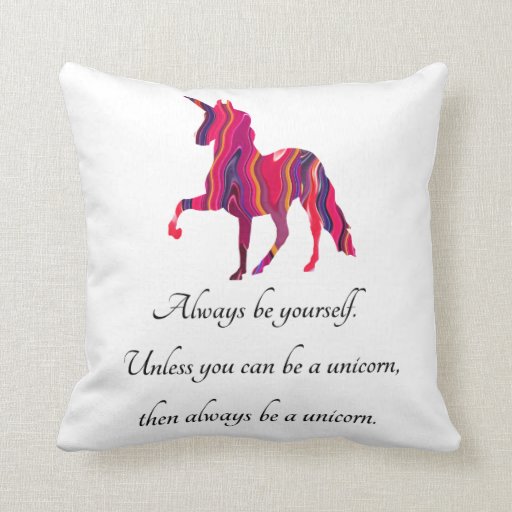 unicorn pillow with cute saying on it zazzle unicorn pillow with cute saying on it zazzle
