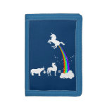 Unicorn power tri-fold wallet