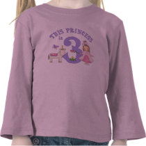 Unicorn Princess 3rd Birthday T Shirts