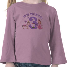 Unicorn Princess 3rd Birthday T Shirts