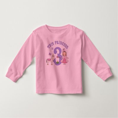 Unicorn Princess 3rd Birthday T-shirts