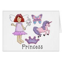 Unicorn Princess Greeting Card