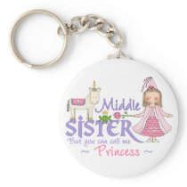 Unicorn Princess Middle Sister Keychain