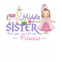 Unicorn Princess Middle Sister T-shirts