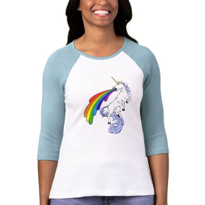 Unicorn Puking Rainbow T Shirt by unicorntshirts