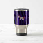 Unicorn purple zebra stripes mug