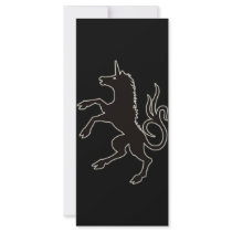 UNICORN RACK CARD TEMPLATE