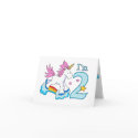 Unicorn Rainbow 2nd Birthday cards by Kewlkids Unicorn Rainbow 2nd Birthday cards