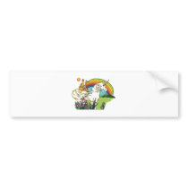 unicorn rainbow castle scene bumper stickers by doonidesigns unicorn rainbow castle scene bumper stickers