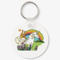 unicorn rainbow castle scene keychains by doonidesigns unicorn rainbow castle scene keychains