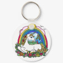 Unicorn & Rainbow keychains by heartsonggallery Unicorn & Rainbow keychains