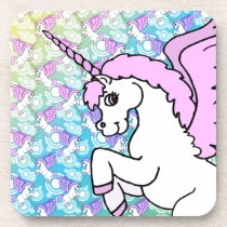 Unicorn Rainbow Pattern cork coasters