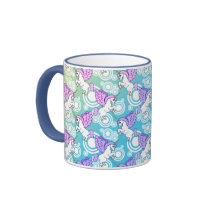 Unicorn Rainbow Pattern mugs