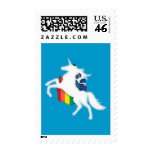 Unicorn & Rainbow Postage Stamp