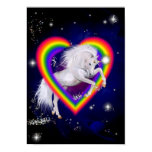 Unicorn Rainbow Poster