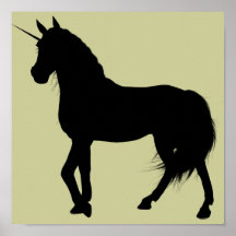 Unicorn Silhouette Print