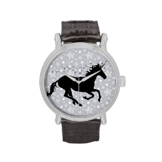 Unicorn Silhouette Wrist Watches