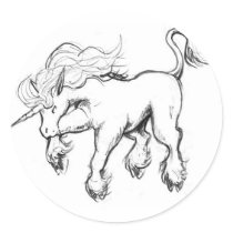 Unicorn Sketch Sticker