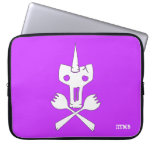 Unicorn Skull and cross sporks Laptop sleeve laptop sleeves