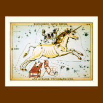 Unicorn Star Chart - Monoceros Constellation posters