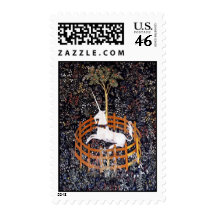 Unicorn Tapestry #7 postage stamp