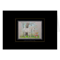 Unicorn & the Fairy cards by pawtraitart Unicorn & the Fairy cards