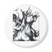 Unicorn the other, other white meat magnets