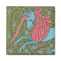 Unicorn Two inch Square Magnet