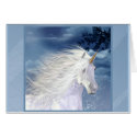 Unicorn White Beauty Close-up cards by mickeyelvis128 Unicorn White Beauty Close-up cards