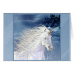 Unicorn White Beauty Close-up cards
